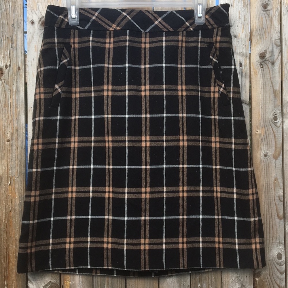 Plaid Brown Skirt